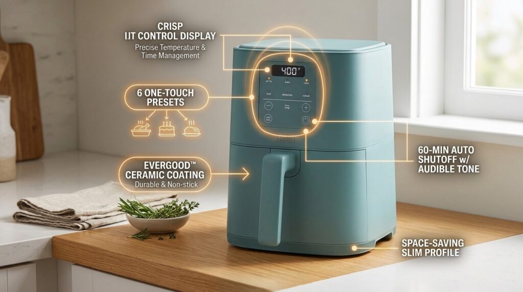 Featured image for The Bella 4Qt Slim Air Fryer: A Practical Guide to Compact Air Frying